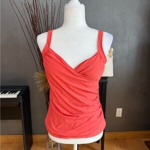 Coral tankini Women's Top